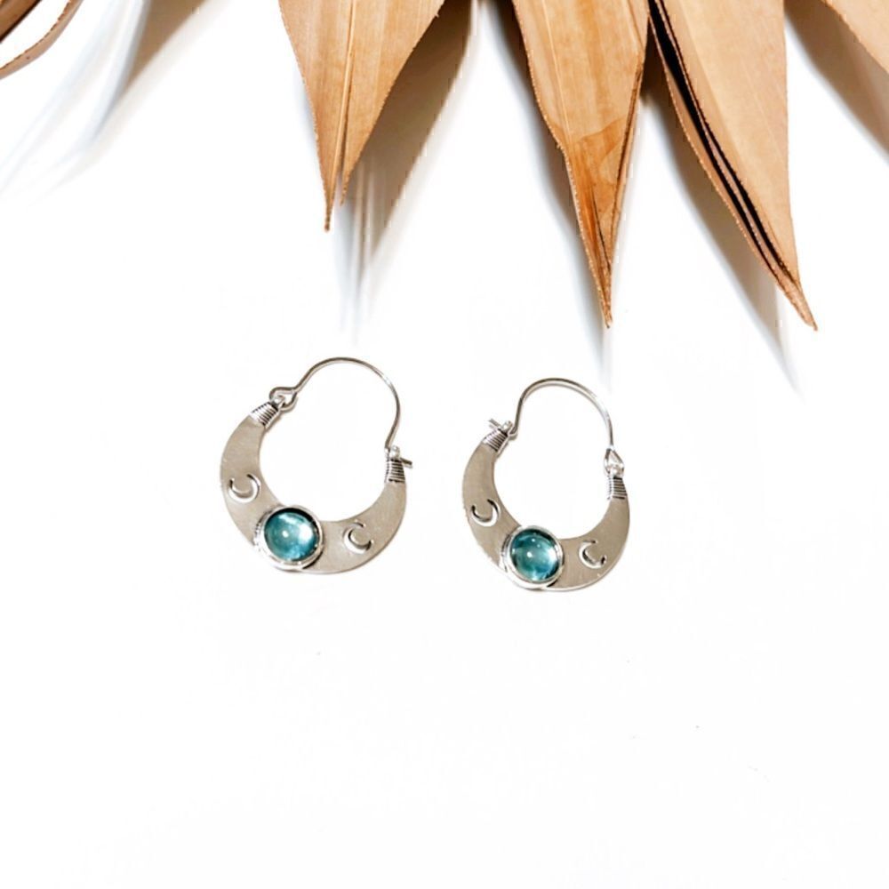 Boho  hoop  earrings S393